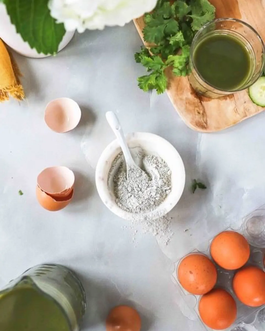 Powdered Eggshell A calcium carbonate supplementation. Quick Asian